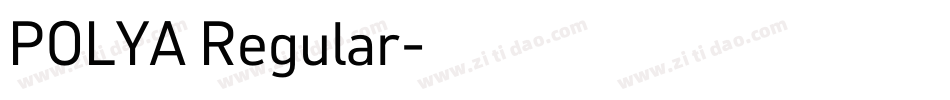 POLYA Regular字体转换